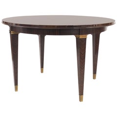 French Art Deco Macassar Ebony Dining Table, by Dominique