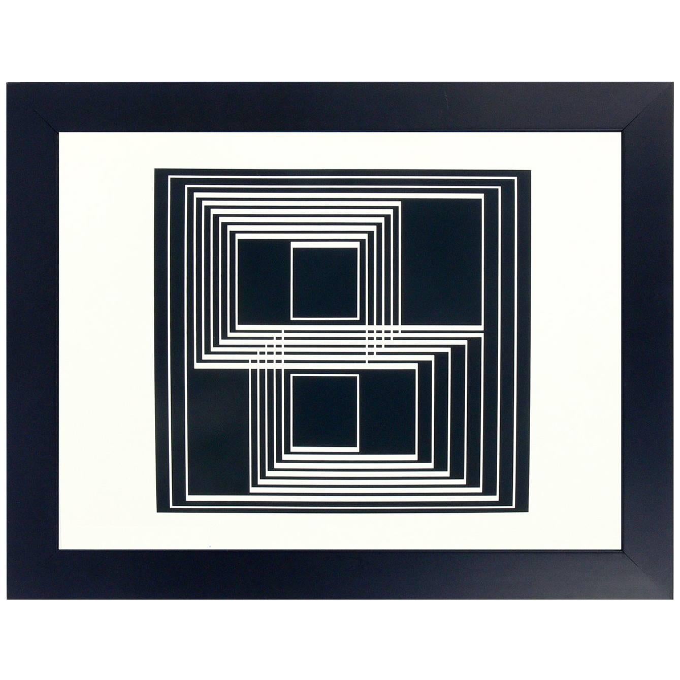 Black and White Lithograph by Josef Albers from Formulation and Articulation