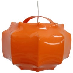 Ilka Plast Space Cocoon Pendant Light Orange 3