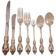 Du Maurier by Oneida Sterling Silver Flatware Set for 12 Service 89 Pieces