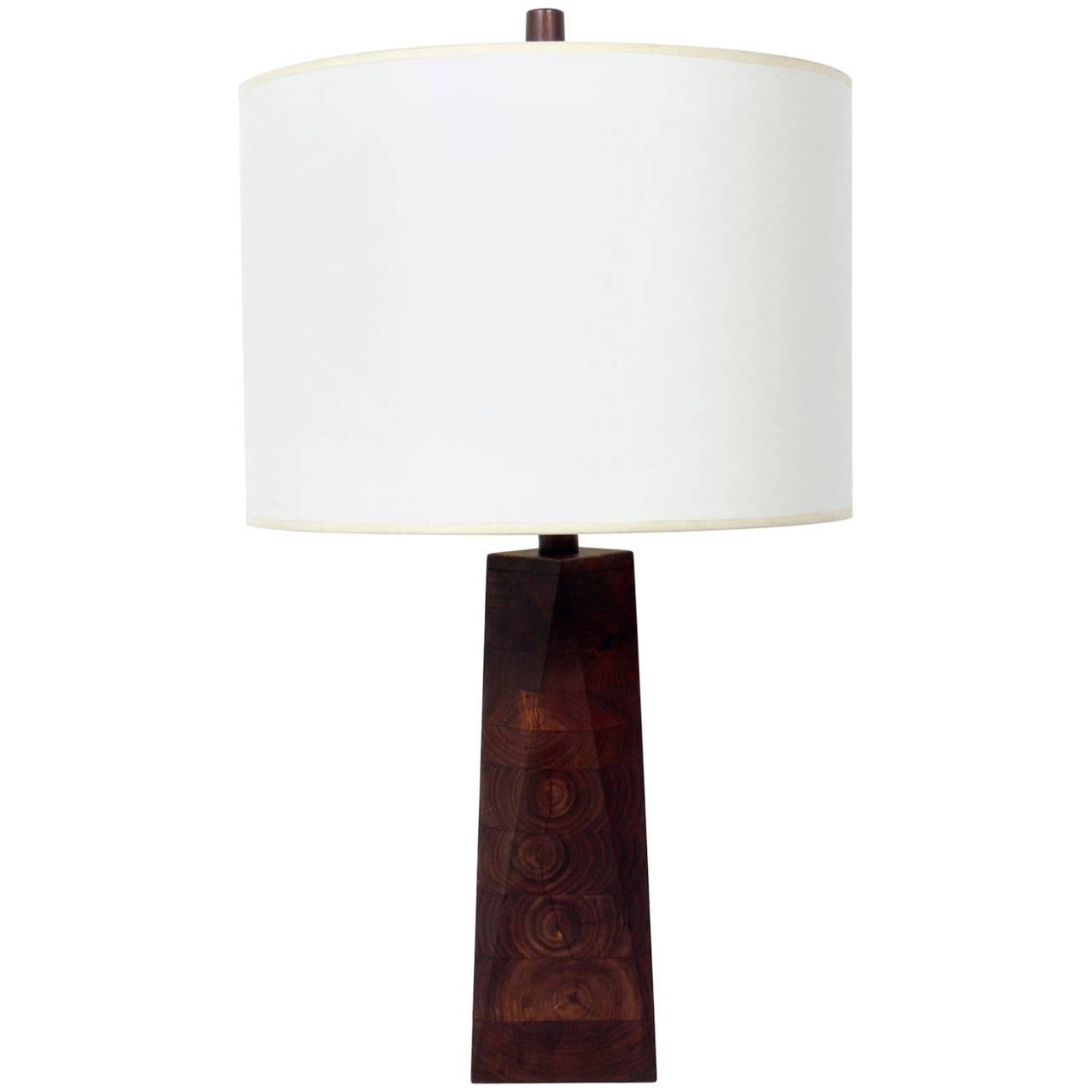 Stacked Walnut Lamp by Gordon and Jane Martz