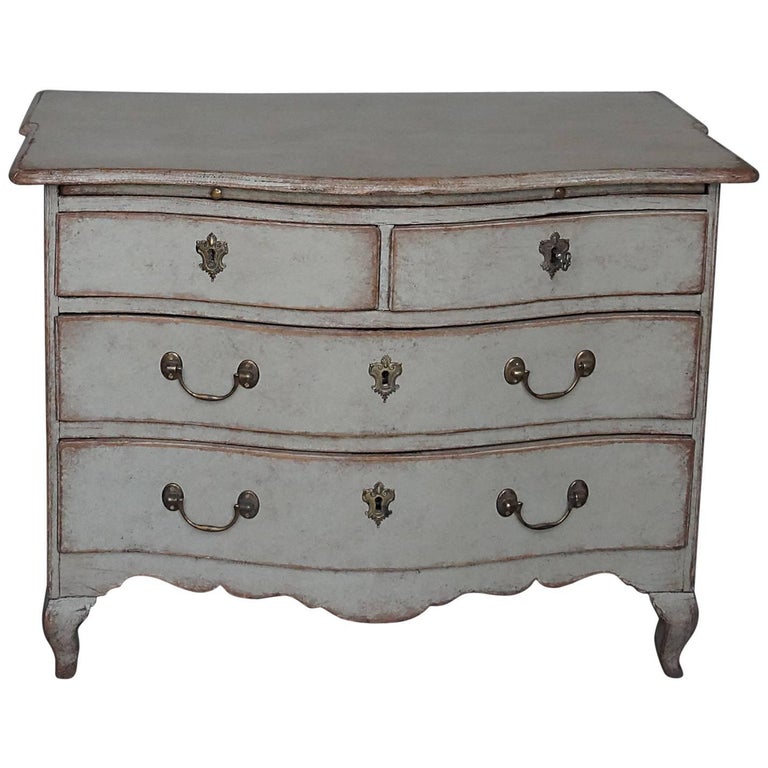 Swedish Baroque Chest of Drawers with Tray at 1stDibs
