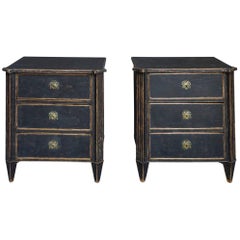 Pair of Gustavian Style Swedish Commodes