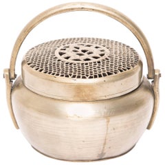 Chinese Brass Longevity Brazier 12