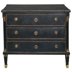 Swedish Period Chest of Drawers with Brass Fittings