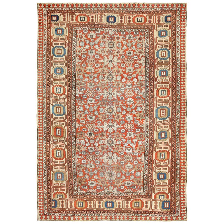 Large Size Antique Persian Bakshaish Rug For Sale at 1stdibs