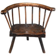 Three-Legged Fireside Windsor Armchair
