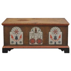 Paint Decorated Dower Chest