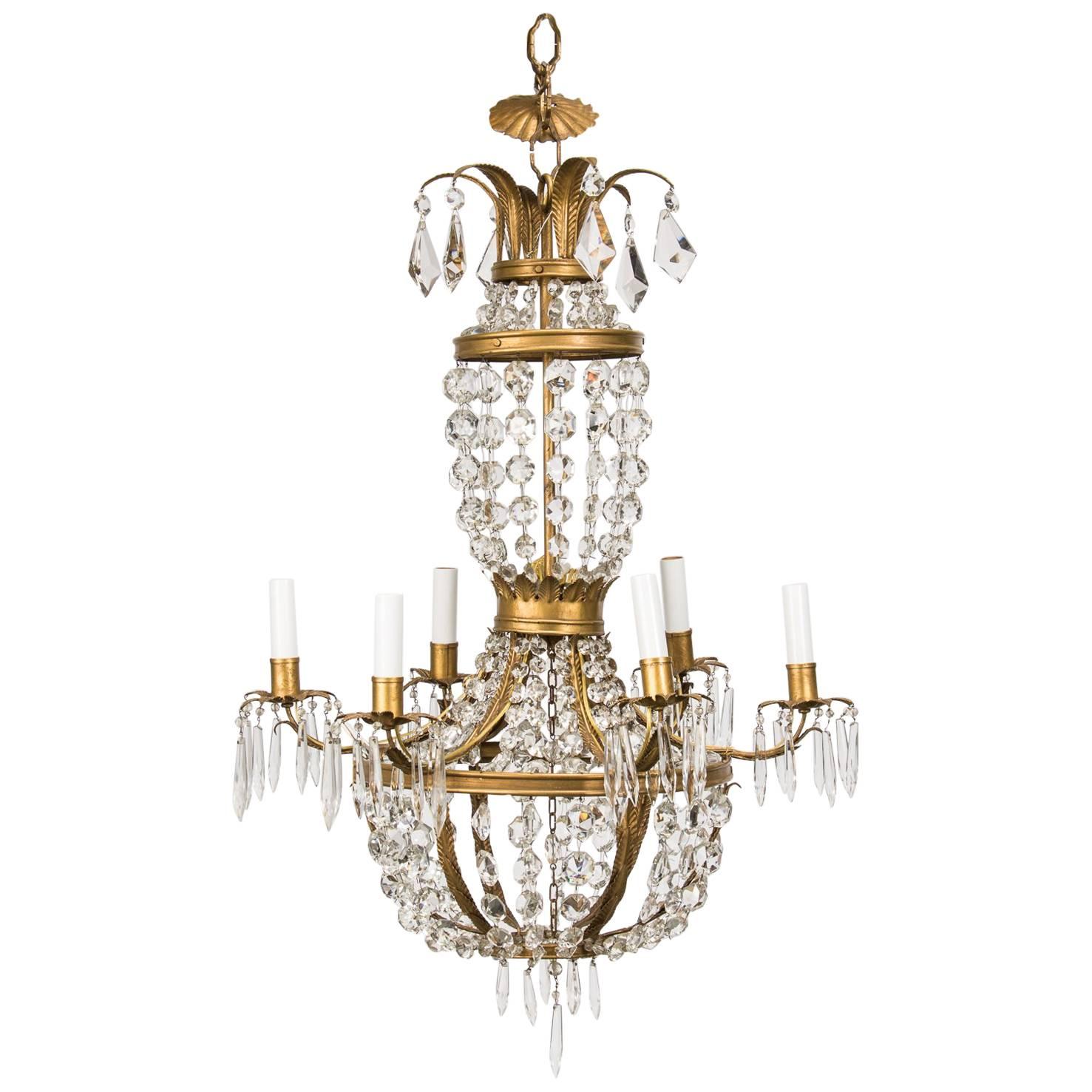 Unusual French Empire Chandelier