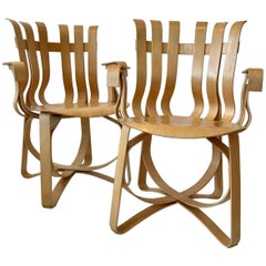 Pair of "Hat Trick" Armchairs by Frank Gehry for Knoll