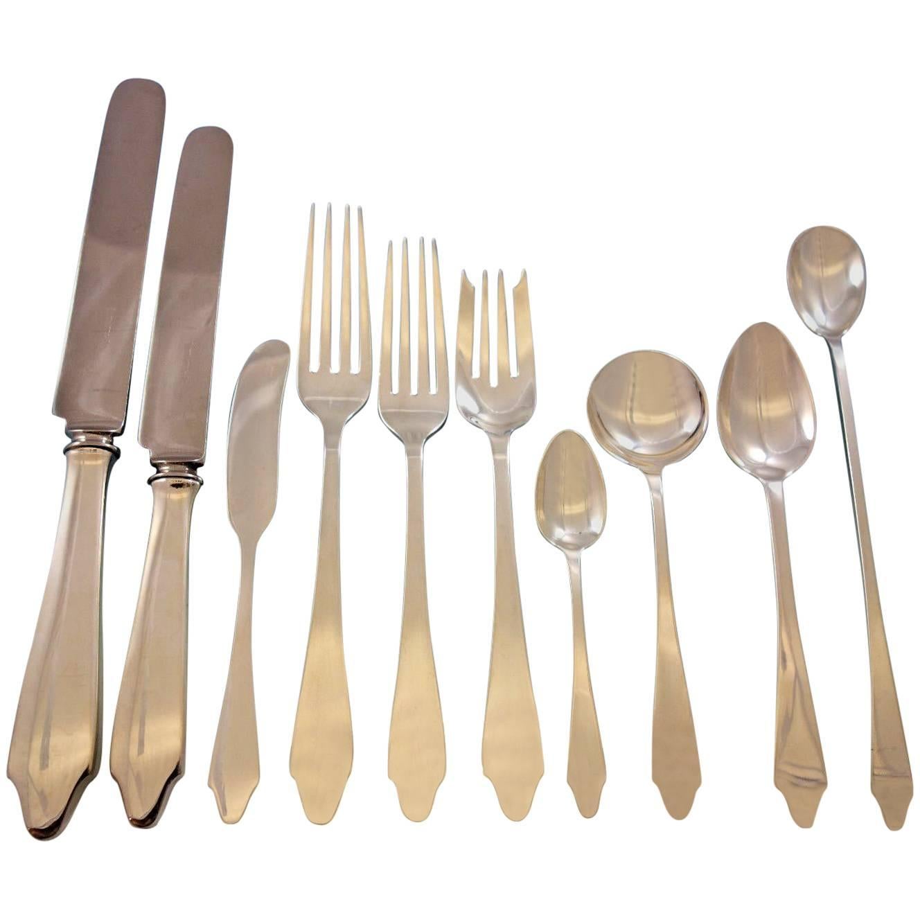 Clinton von Tiffany &amp;amp; Co Sterlingsilber-Besteck-Set 12 Service 120 Teile Abendessen