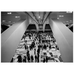 B/W Photograph, Names Project Quilt - Moscone Center San Francisco by Darlene