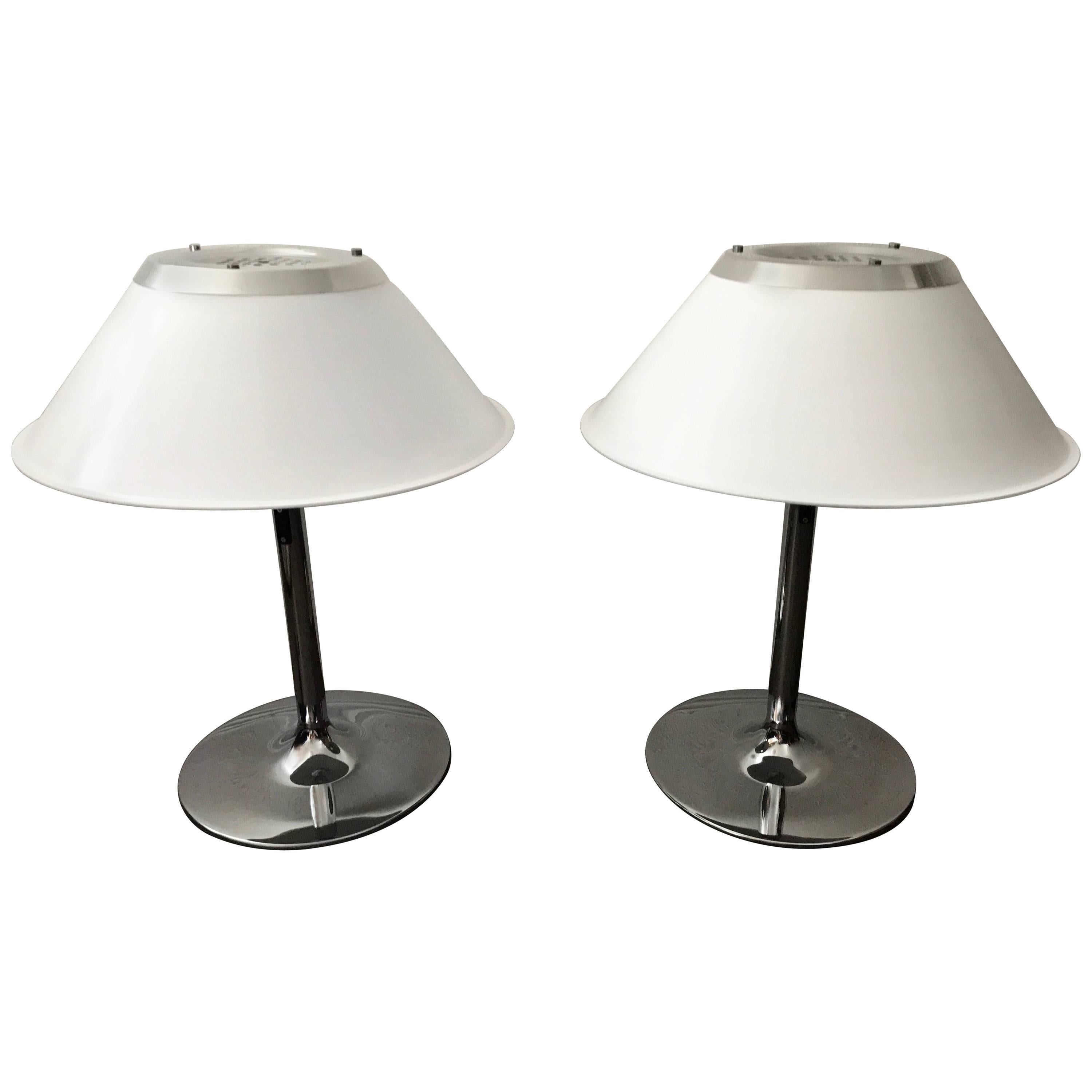 Pair of 1970 Swedish Atelje Lyktan "Mars" Table Lamps Designed by Per Sundstedt For Sale