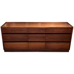 Nine-Drawer Walnut Dillingham Dresser with Label 3