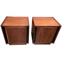 Nice Pair of Dillingham Walnut Nightstands