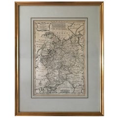 1747 Map of Moscovy or Russia in Europe by Emanuel Bowen, London
