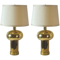 Pair of Brass Table Lamps