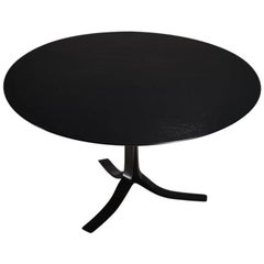 Bespoke Round Table with Polyurethane Color Black Finish by P. Tendercool