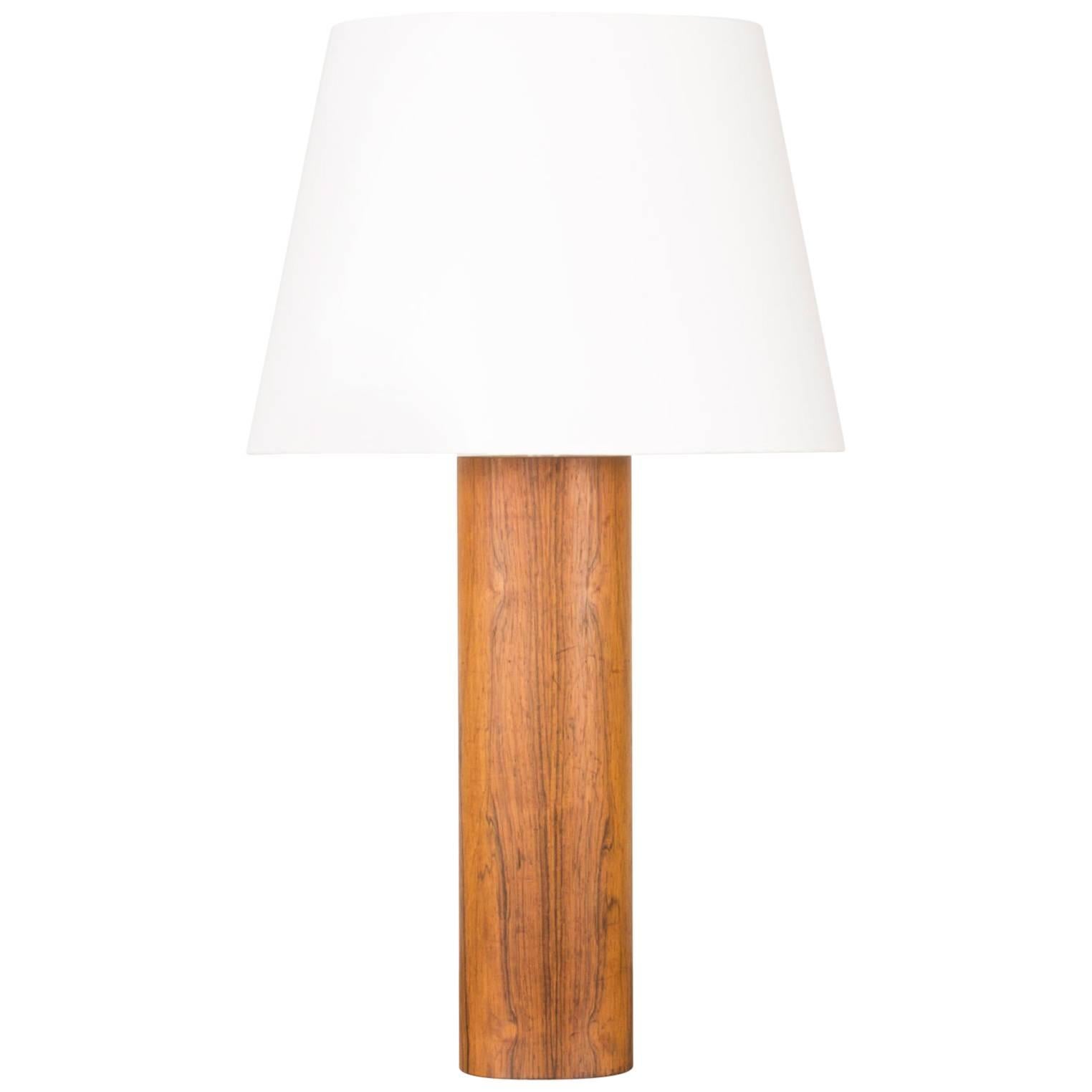 Rosewood Table Lamp by Uno and Östen Kristiansson