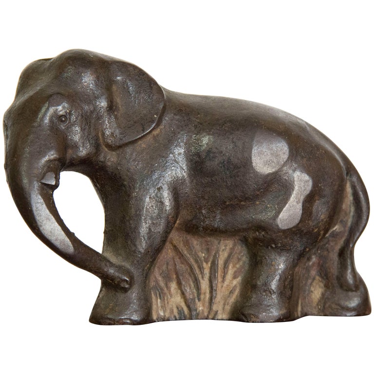 Cast Iron Elephant Door Stop at 1stDibs