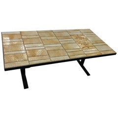 Beautiful Roger Capron Cocktail Table, circa 1960