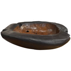 Andrianna Shamaris Two-Tone Organic Teak Wood Vessel