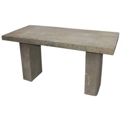 Substantial Vintage Stone Garden Table
