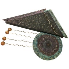 Vintage Large Abstract Wall Sculpture by Curtis Jere Signed and Dated 1993