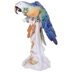 Life-Size Mid-Century Parrot Sculpture