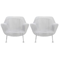 Pair of Woodard Lounge Chairs Freshly Powder Coated