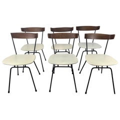 Classic Modernist Dining Chairs. Iron and Plywood by Clifford Pascoe 5