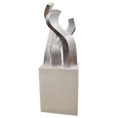 Abstract Aluminium Sculpture by Artist Robert Marion