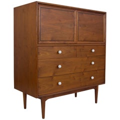 Vintage Drexel Declaration Highboy Dresser by Kipp Stewart and Stewart MacDougall