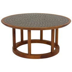Gordon & Jane Martz Round Tile Table for Marshall Studios 8