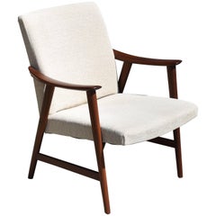 Afrormosia Easy Chair Attributed to Rastad and Relling