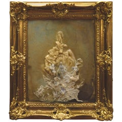 Mary's Apparition by Simon Kozma, Wax on Wood, Budapest, 1980s 7