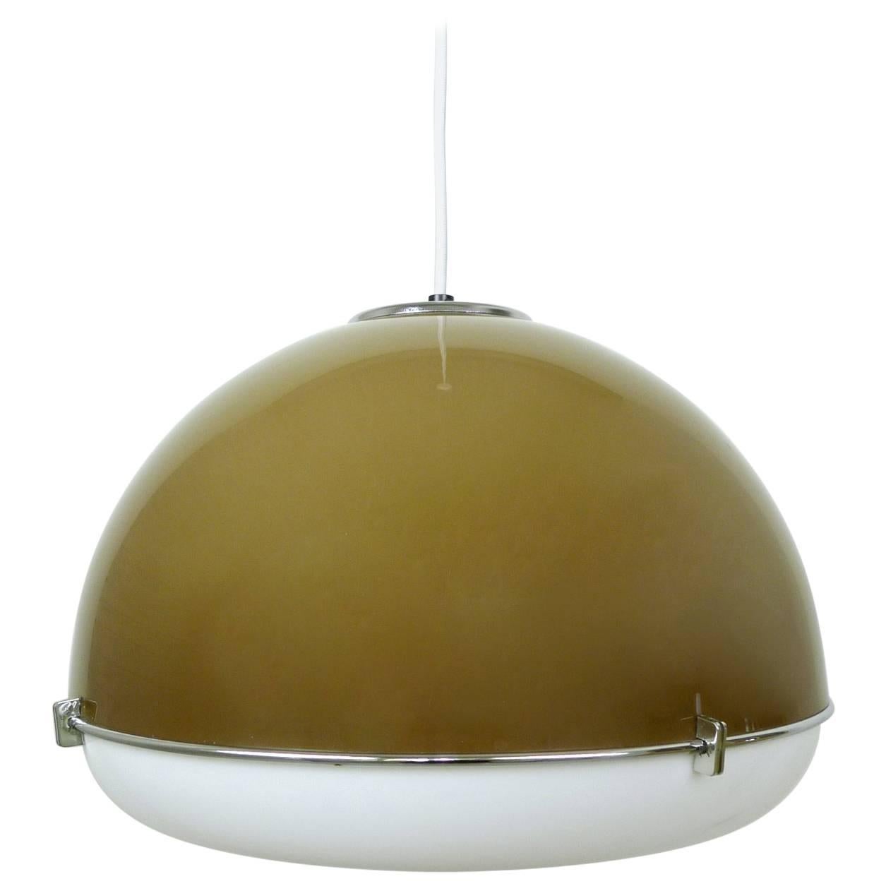 Ceiling Light with Bi-Colored Plastic Shade from Germany, 1970s