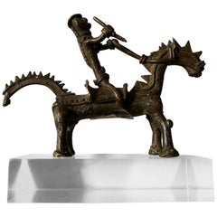 Small Bastar Tribal Bronze Figure