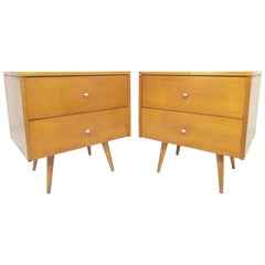 Pair of Paul McCobb Planner Group Nightstands or Two-Drawer Cabinets, circa 1950
