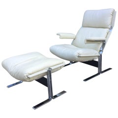 Saporiti Lounge Chair and Ottoman