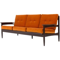 Striking Danish Organic Mid-Century Modern Bench or Sofa by Lifa, 1960s 9