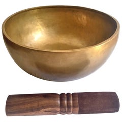 Large 11" Nepalese Singing Bowl Hand Made Solid Brass