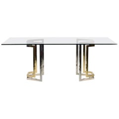 20th Century Desk or Dining Table in the Style of Romeo Rega