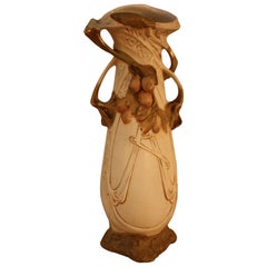 Antique Art Nouveau Royal Dux Porcelain Vase 