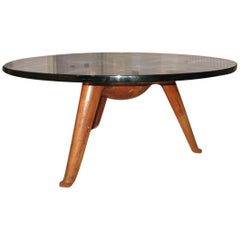 Italian Splendid Coffee Table by Osvaldo Borsani in Massive Walnut, Milano 1950s