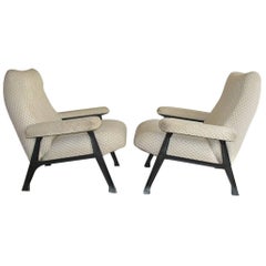 Italian Armchairs by R. Menghi for Gio Ponti "Grattacielo Pirelli", Milano, 1959 4