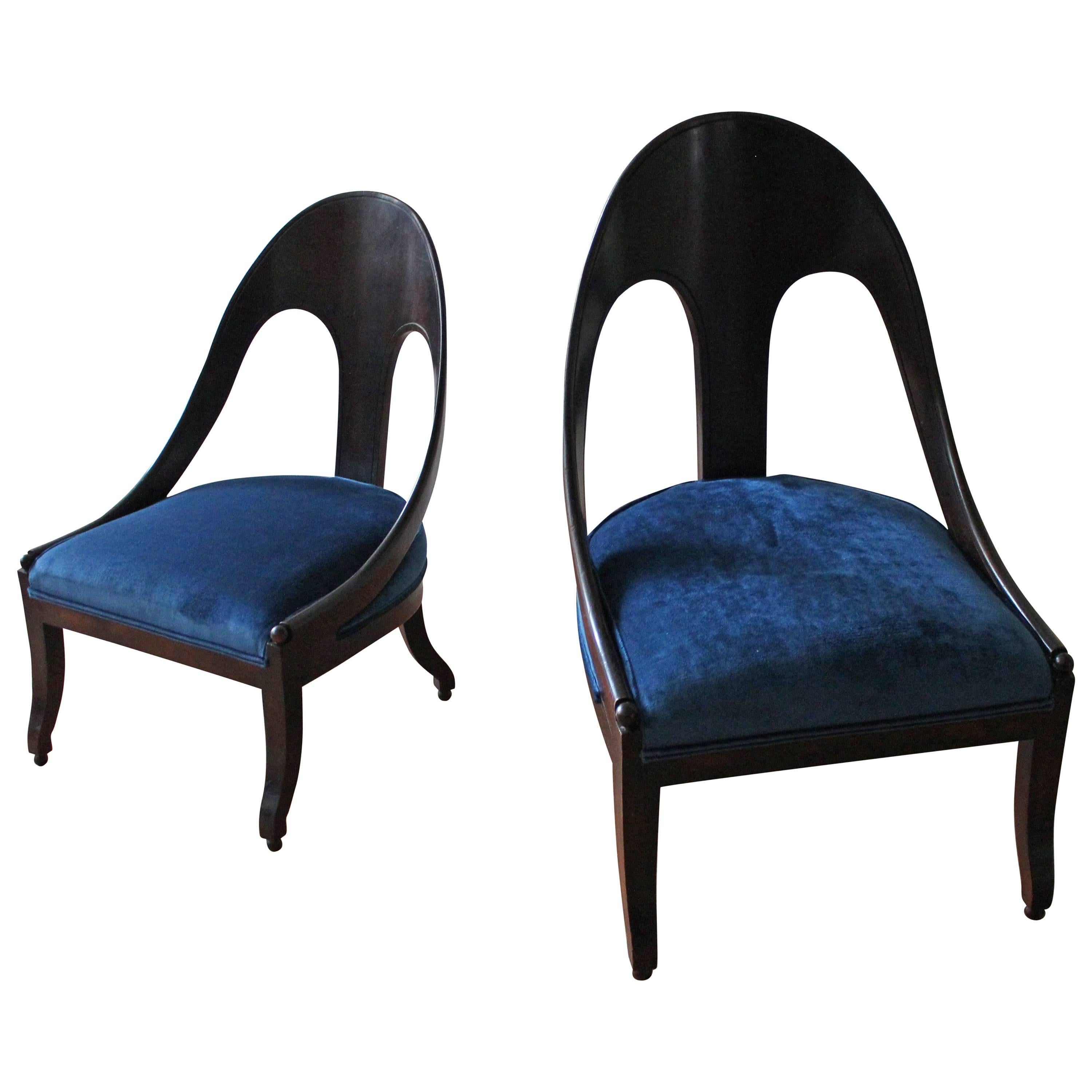 Pair of Spoon Back Chairs