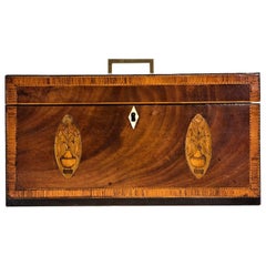 Exceptional George III Inlaid Tea Caddy