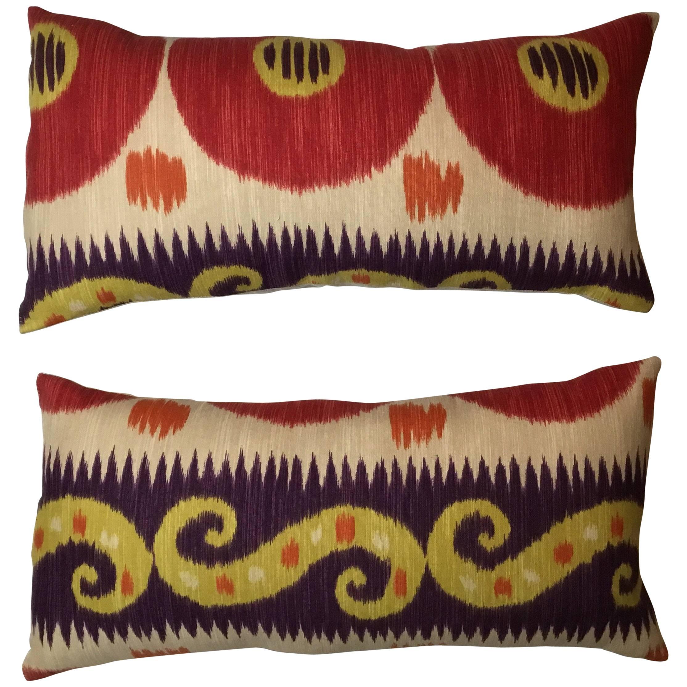 Pair of Ikat Pillows