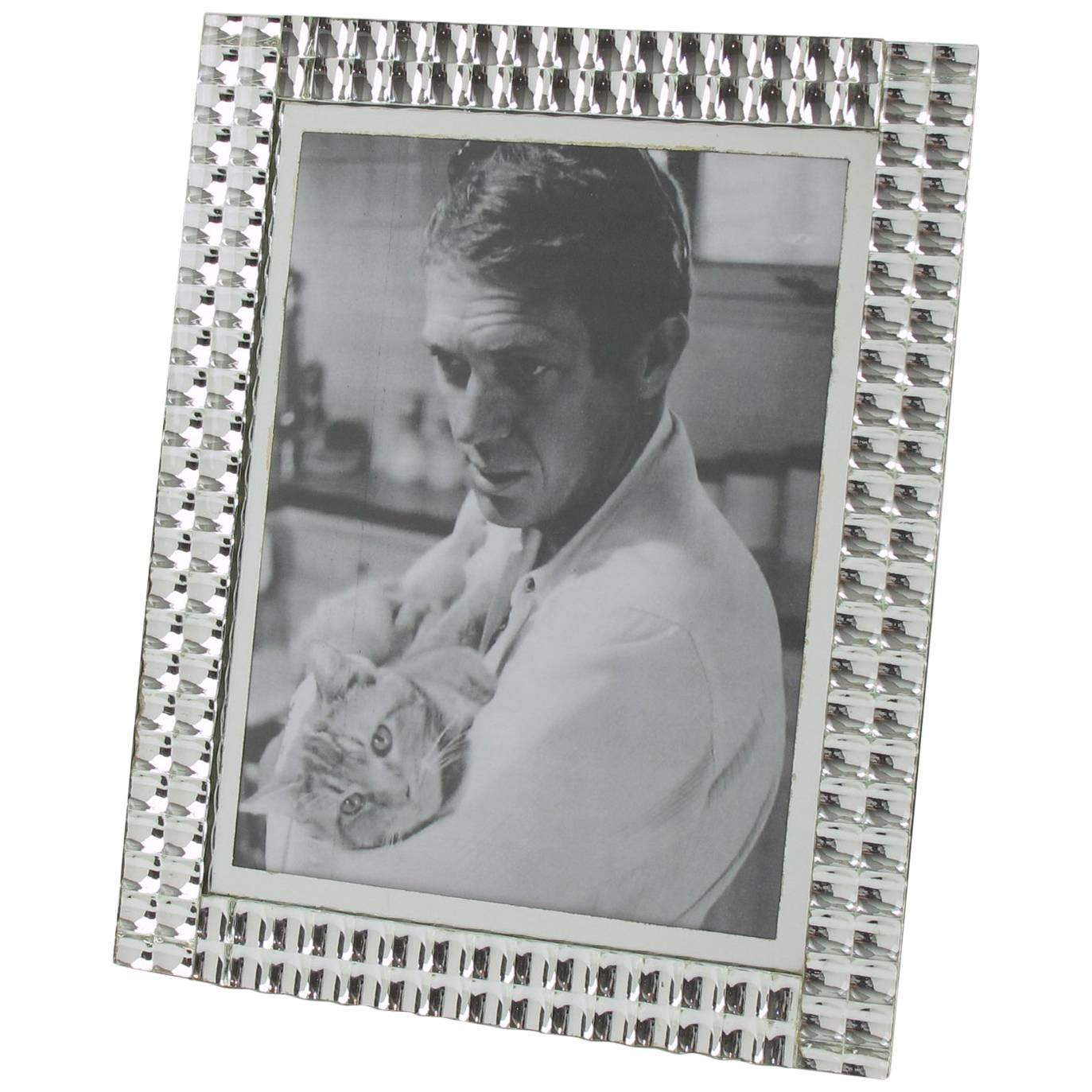 Mid-Century Modern French Mirror Picture Photo Frame, circa 1950s